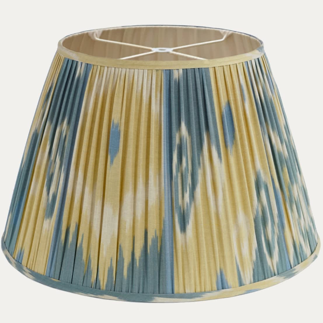 Robert Kime Ahal Silk & Cotton Ikat Lampshade with Silk Lining