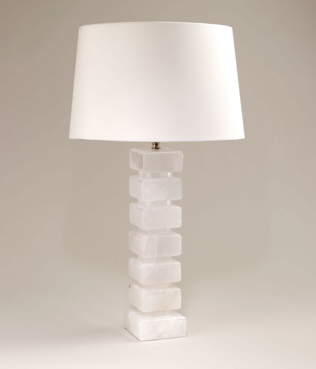 Rock Crystal Column Table Lamp