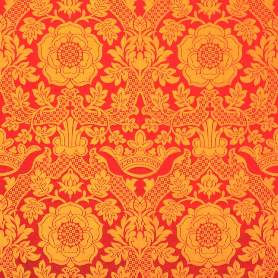 St Margaret Brocade Red Gold