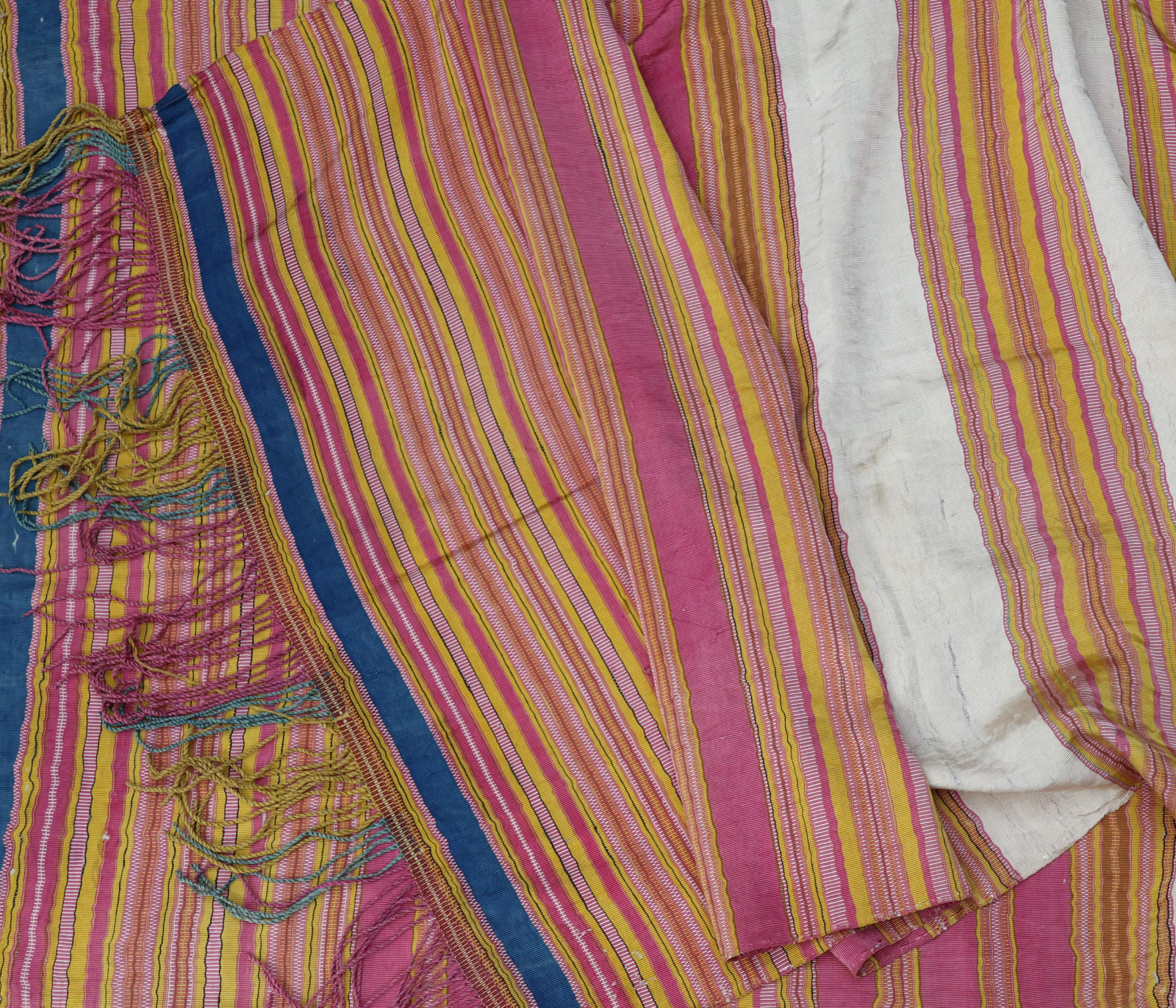 Beautiful Striped Syrian Silk Shawl