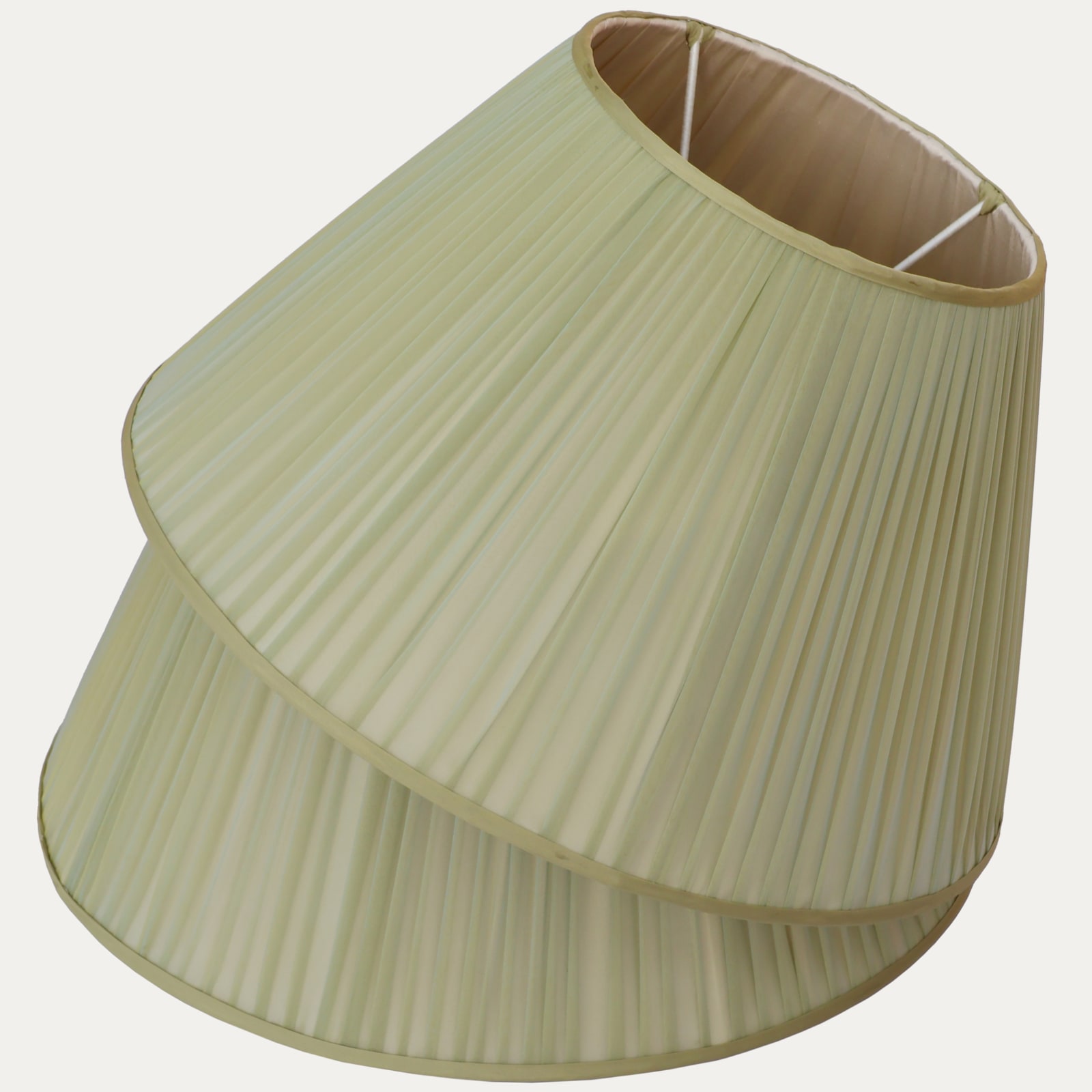 French Chiffon Changea Pear Lampshade with Silk Trim