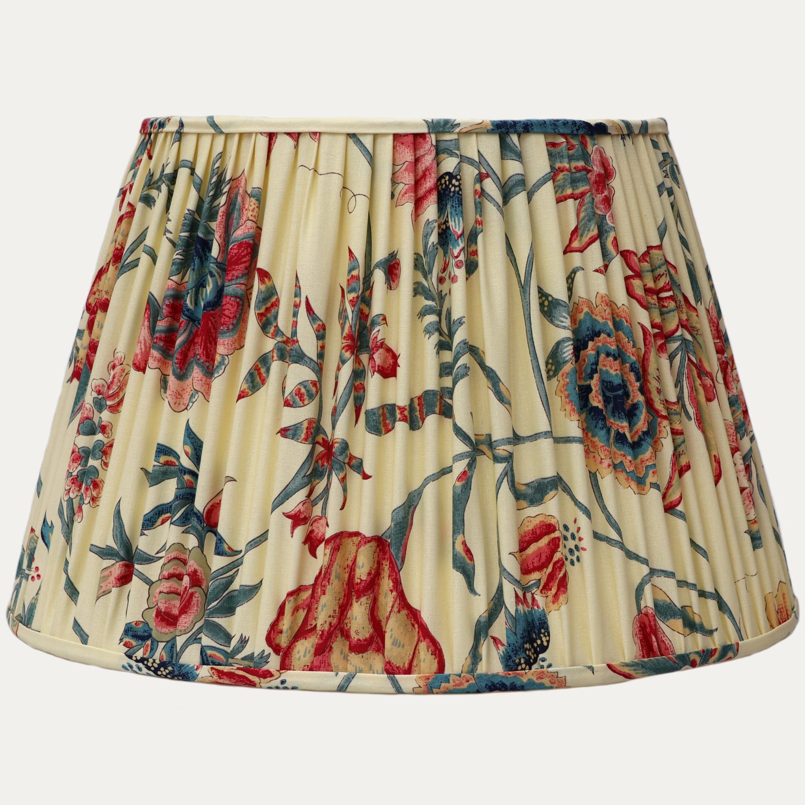 Pierre Frey Braquenie Saint Leger Bleu Handsewn Gathered Lampshade