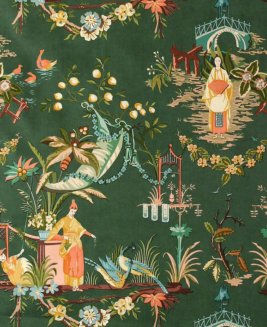Chinese Garden Dark Green