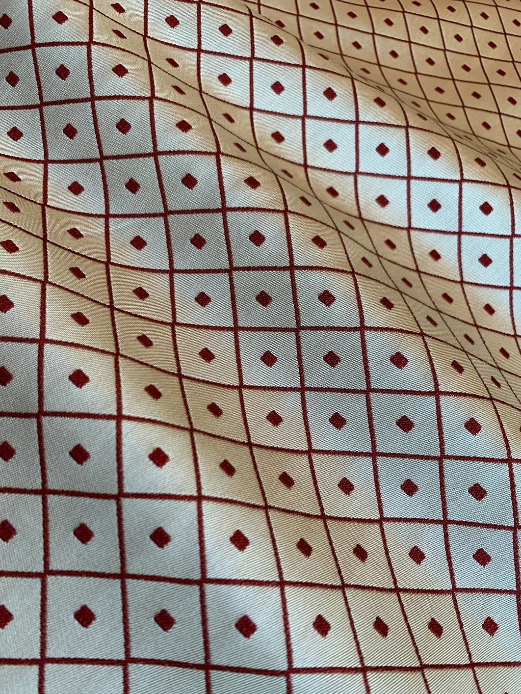 Celia Silk Taupe Maroon