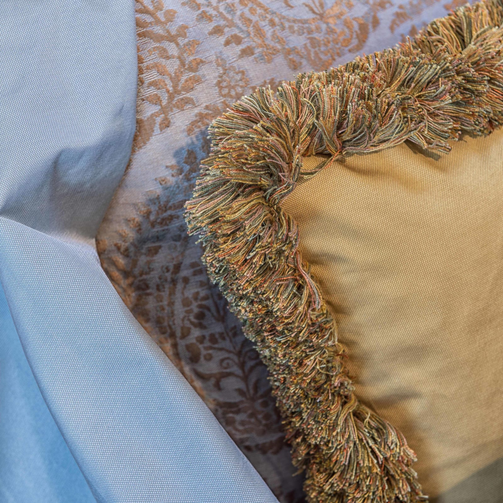 Cushions with a Brush Fringe Finish
