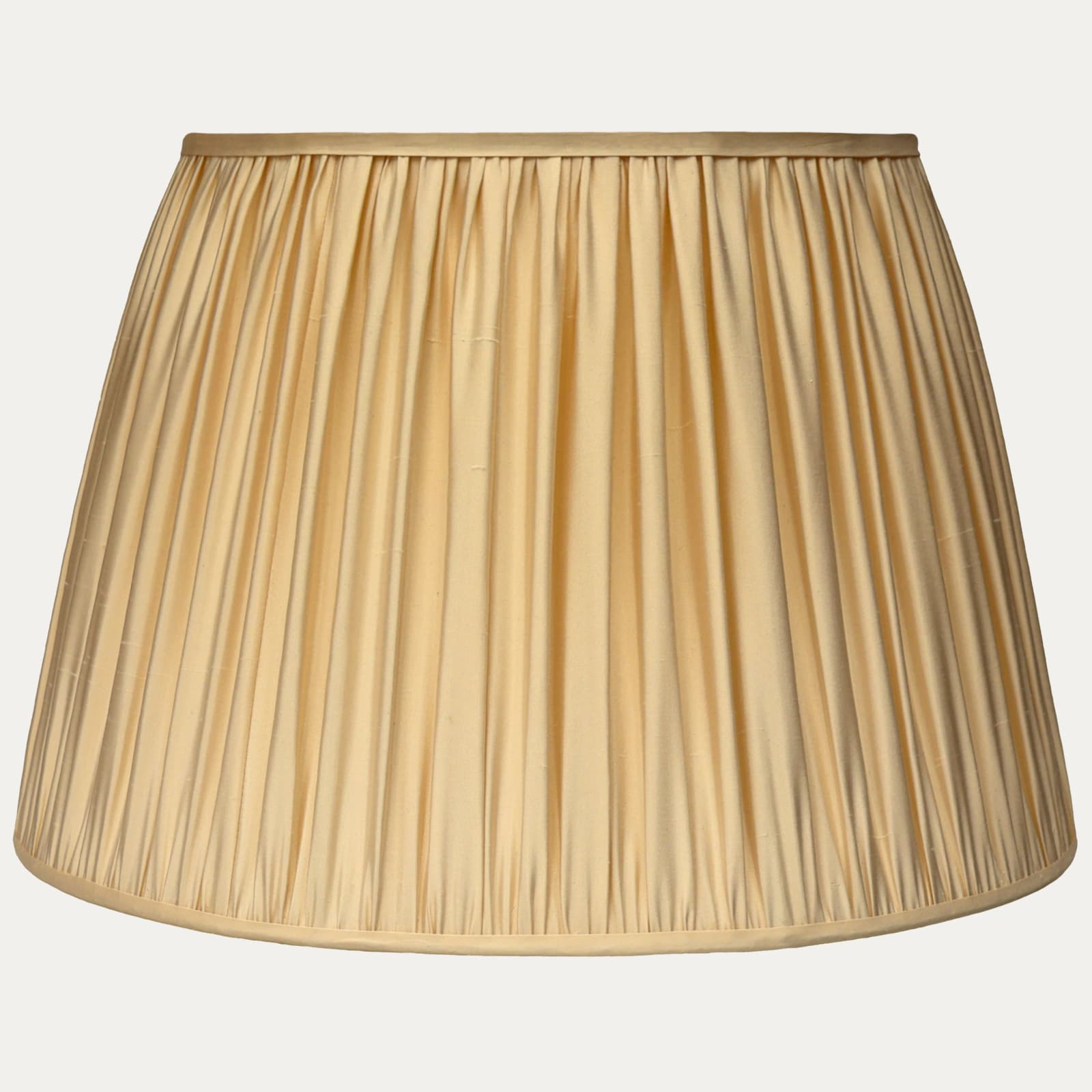 Douppion Apricot Silk Pembroke Lampshade