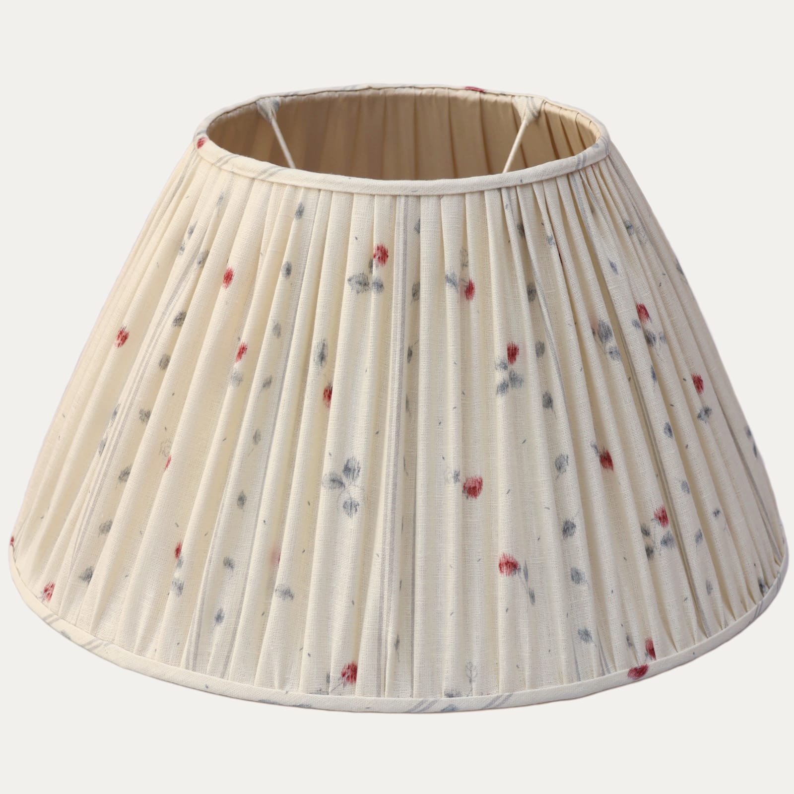 Nicholas Herbert Hannington Blue Handsewn Gathered Lampshade