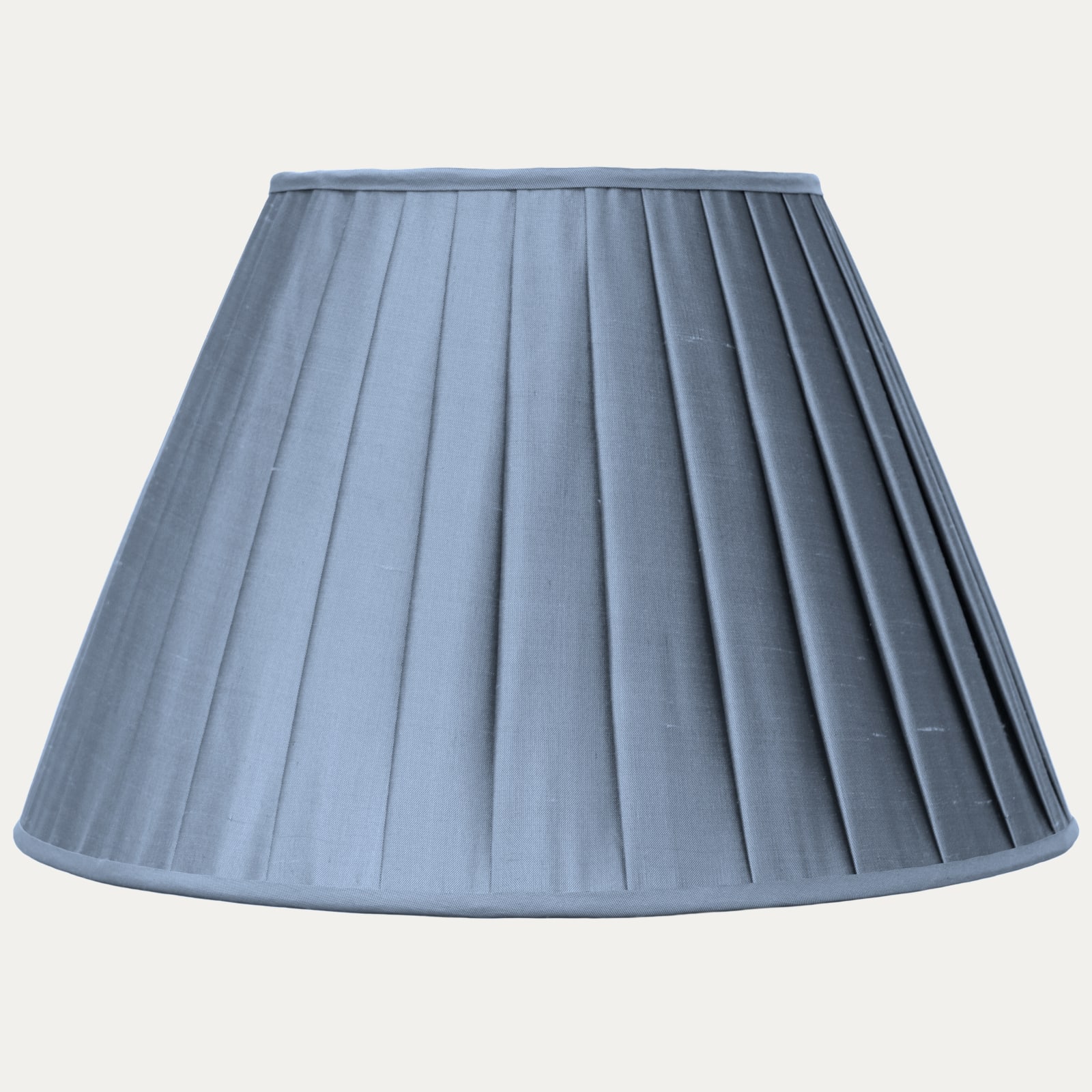 Douppion Cornflower Silk Box Pleated Lampshade