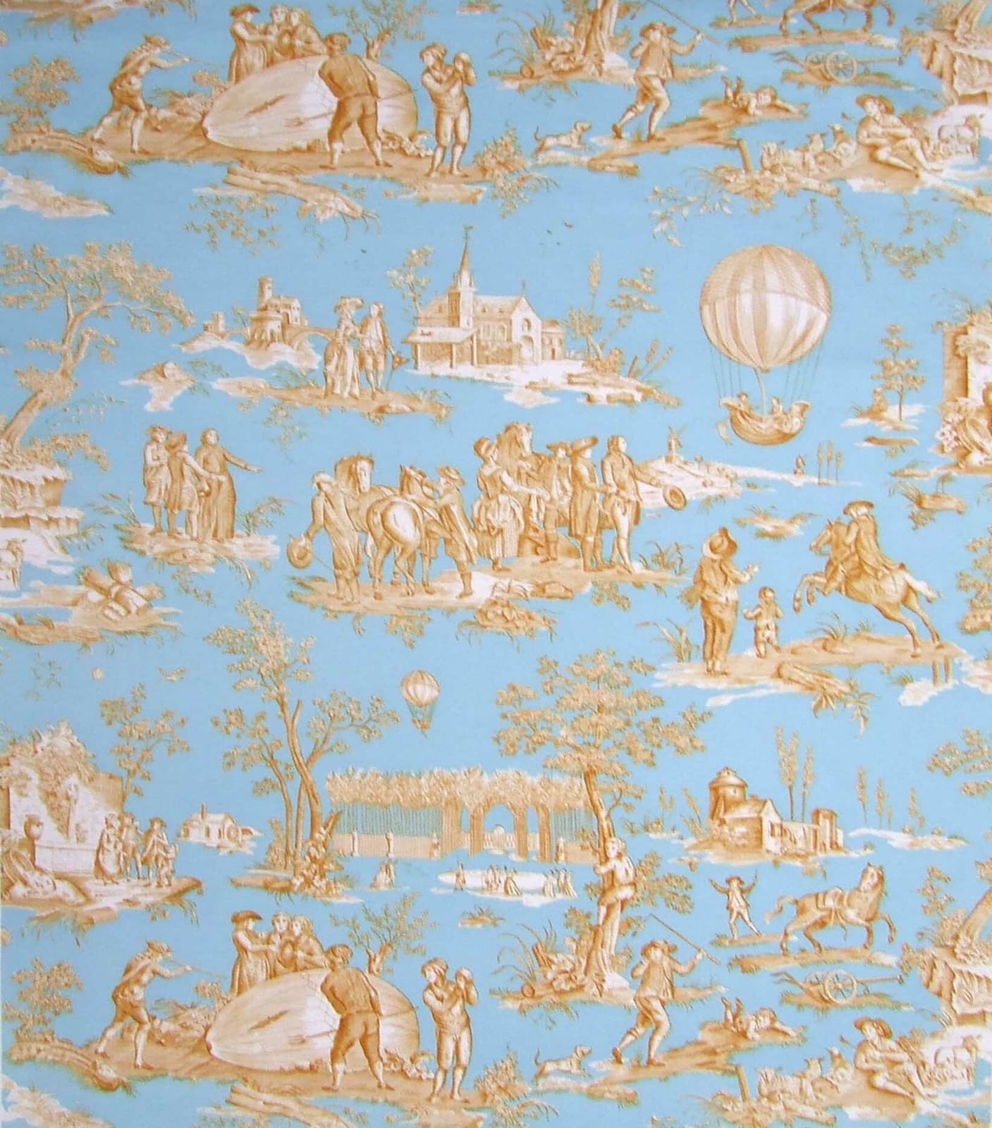 Canvas Ballon De Gonesse Turquoise Blue
