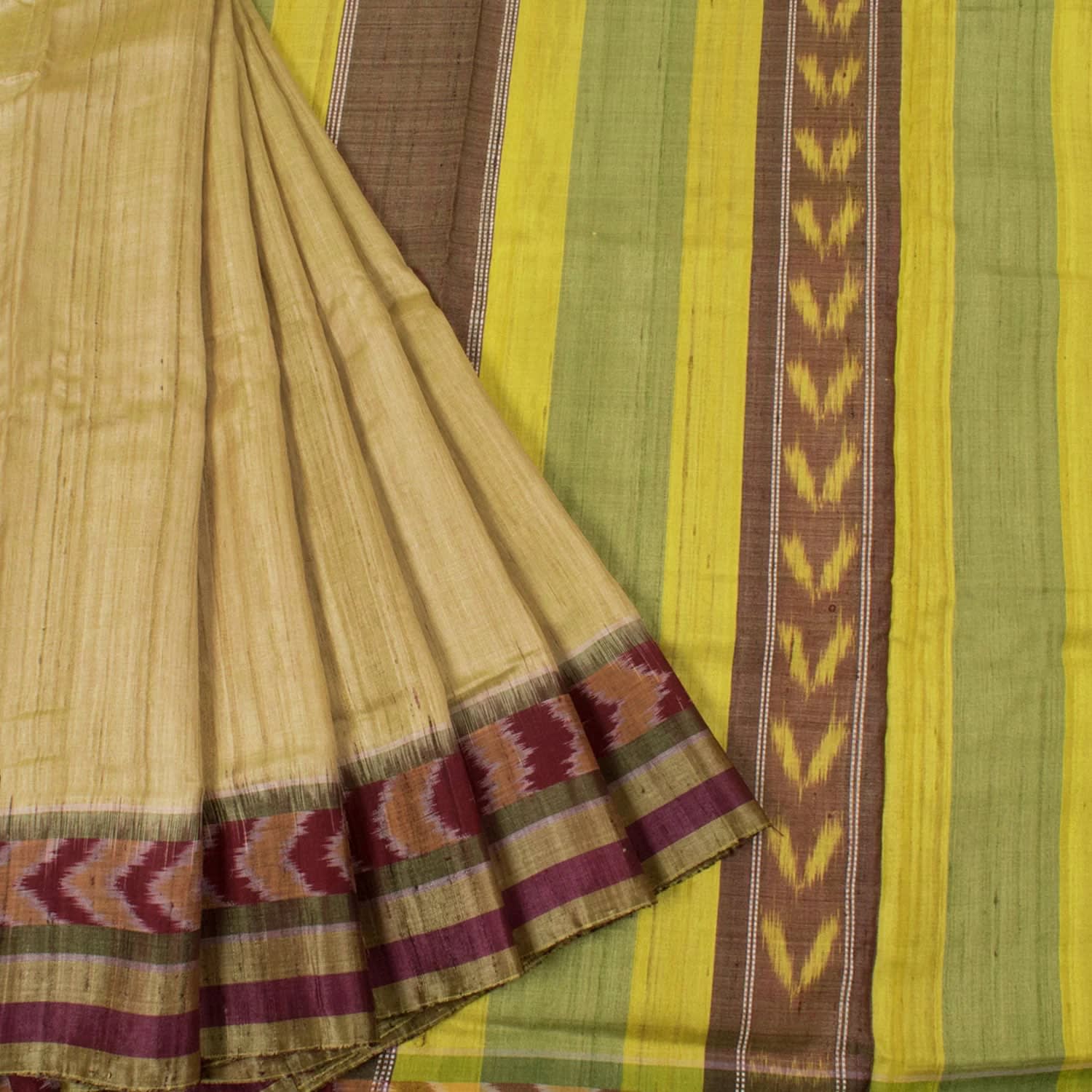 Handloom Odisha Ikat Tussar Silk Saree