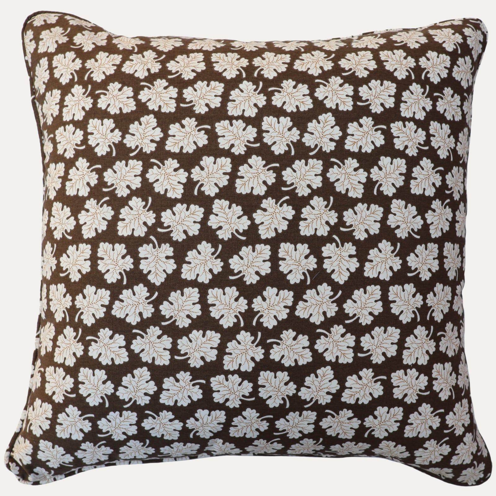 Schumacher Olive Brown Decorative Cushion