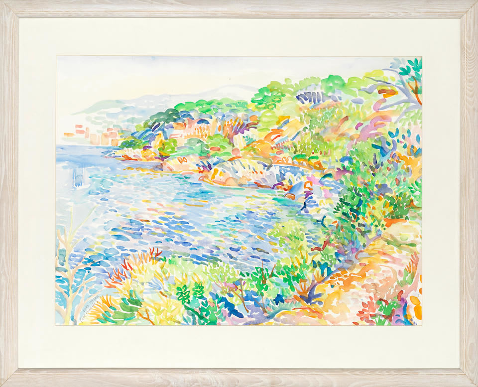 Fred Yates Cap Ferrat Framed