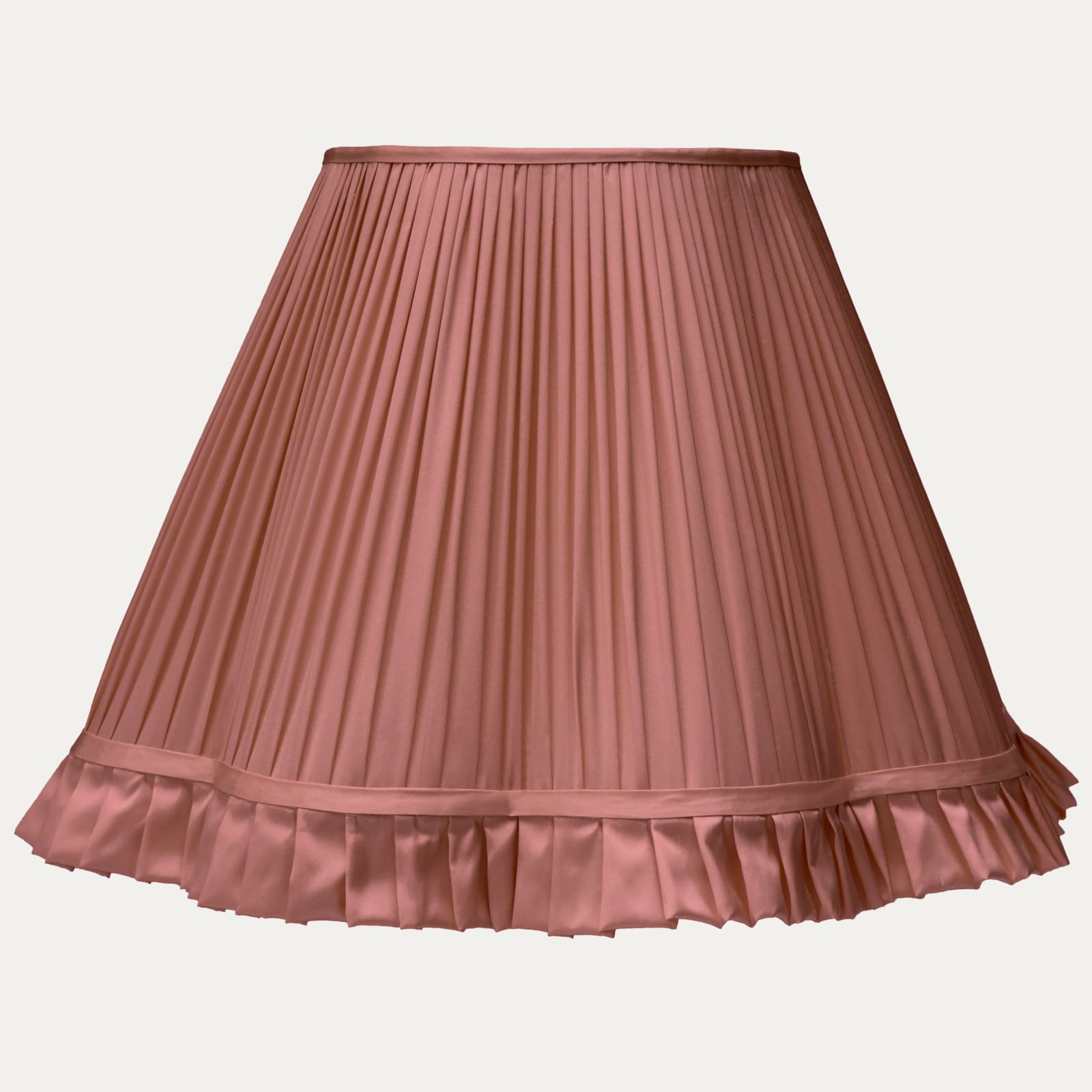 Douppion Paprika Silk Scallop Lampshade