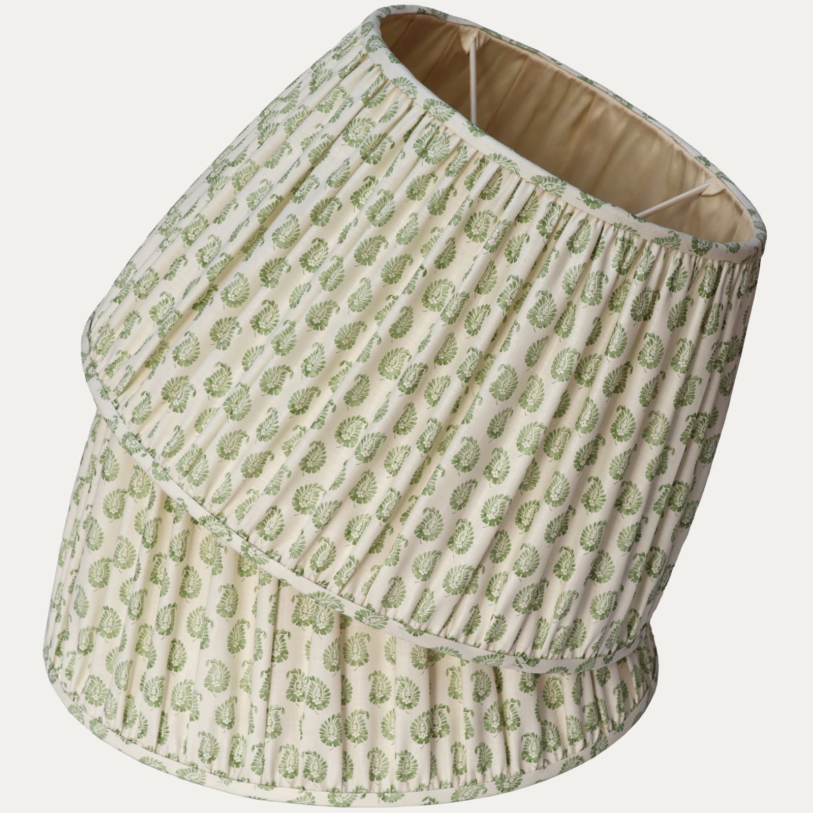 Howe Cypress Linen Dill Handsewn Gathered Lampshade