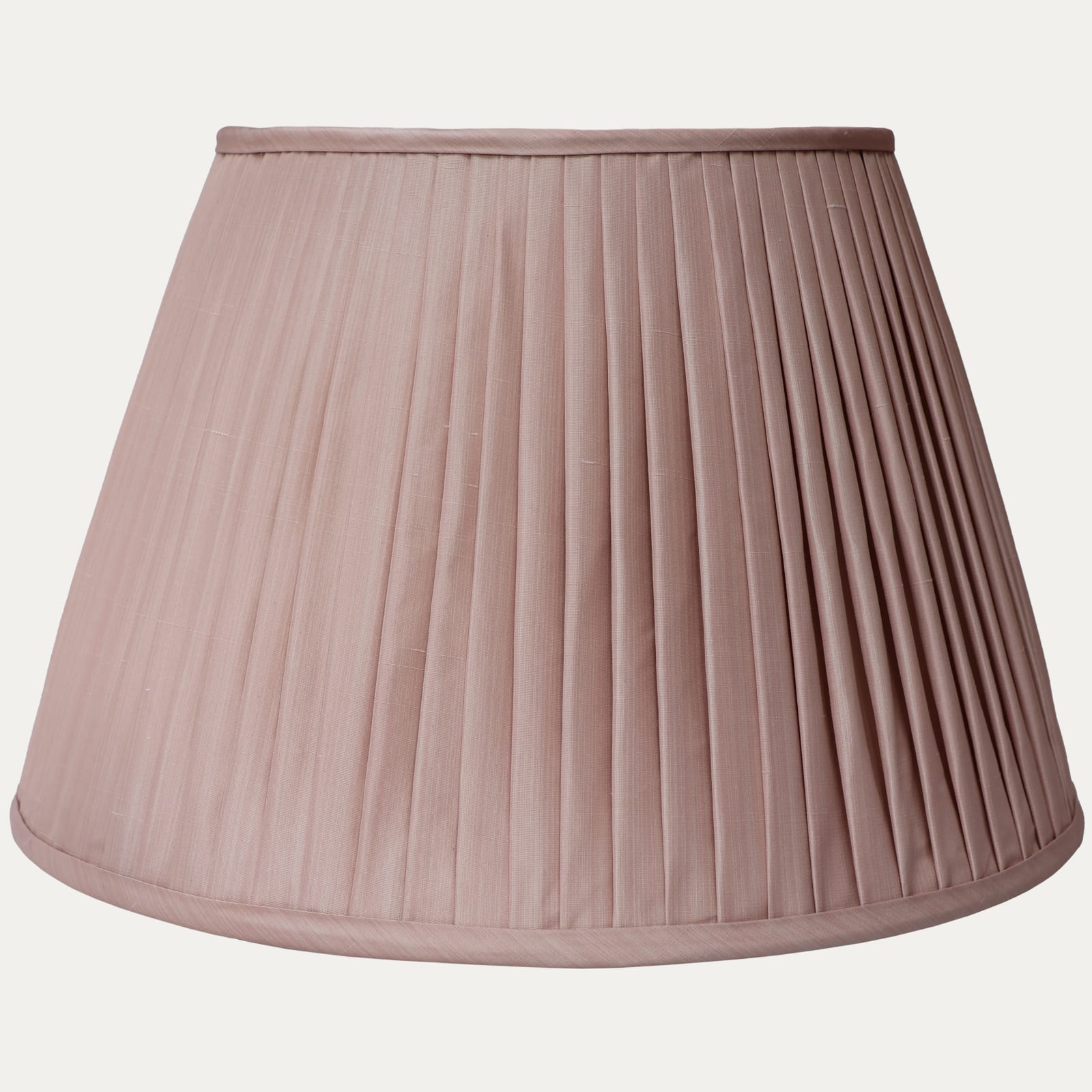 Claremont SFJ Pale Pink Silk Knife Pleated Handsewn Lampshade