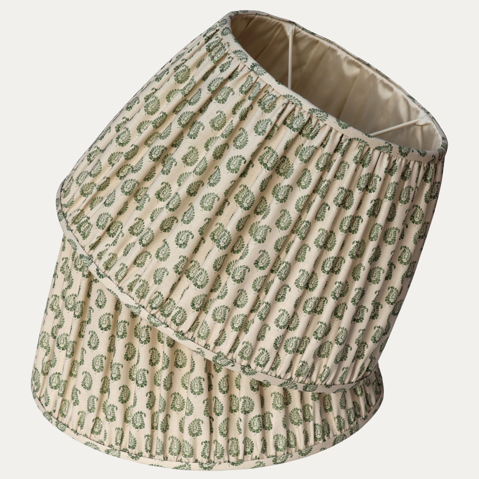 Howe Cypress Olive Handsewn Gathered Lampshade