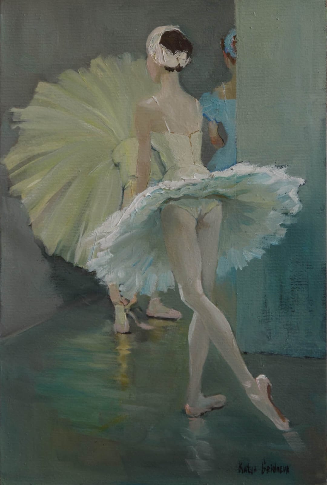 Katya Gridneva Stage Rehearsal