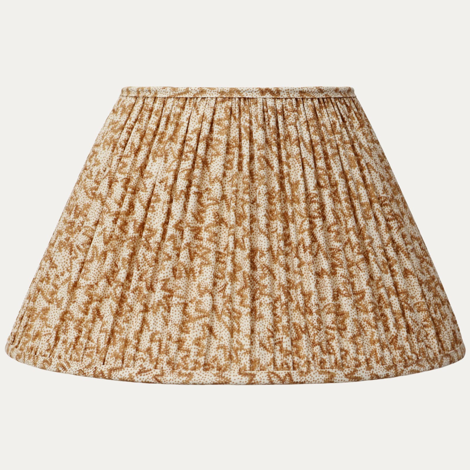 Nathalie Caramel Handsewn Gathered Lampshade