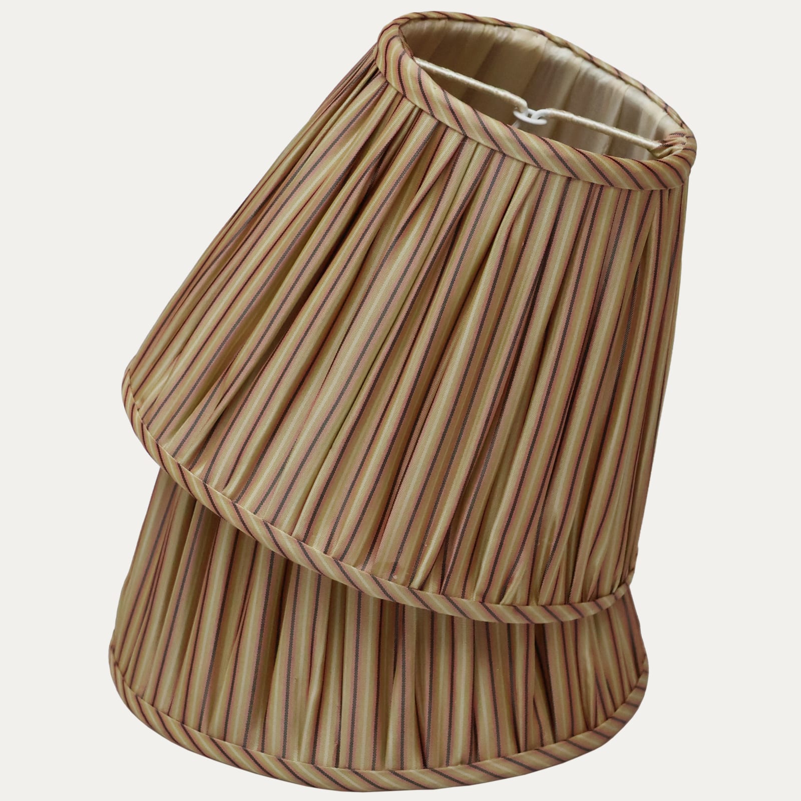 Claremont Autrichienne Striped Silk Handsewn Lampshade