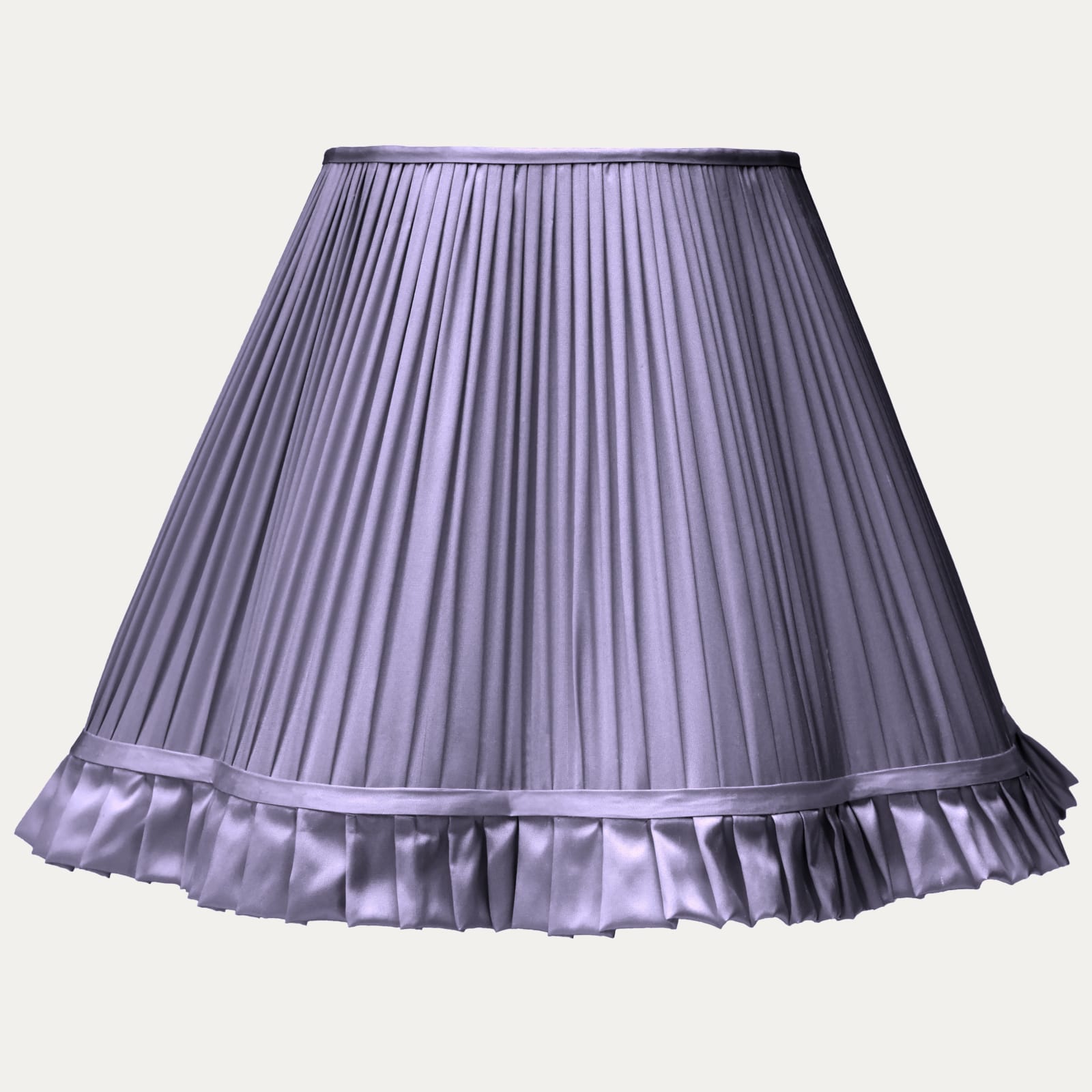 Douppion Amethyst Silk Scallop Lampshade