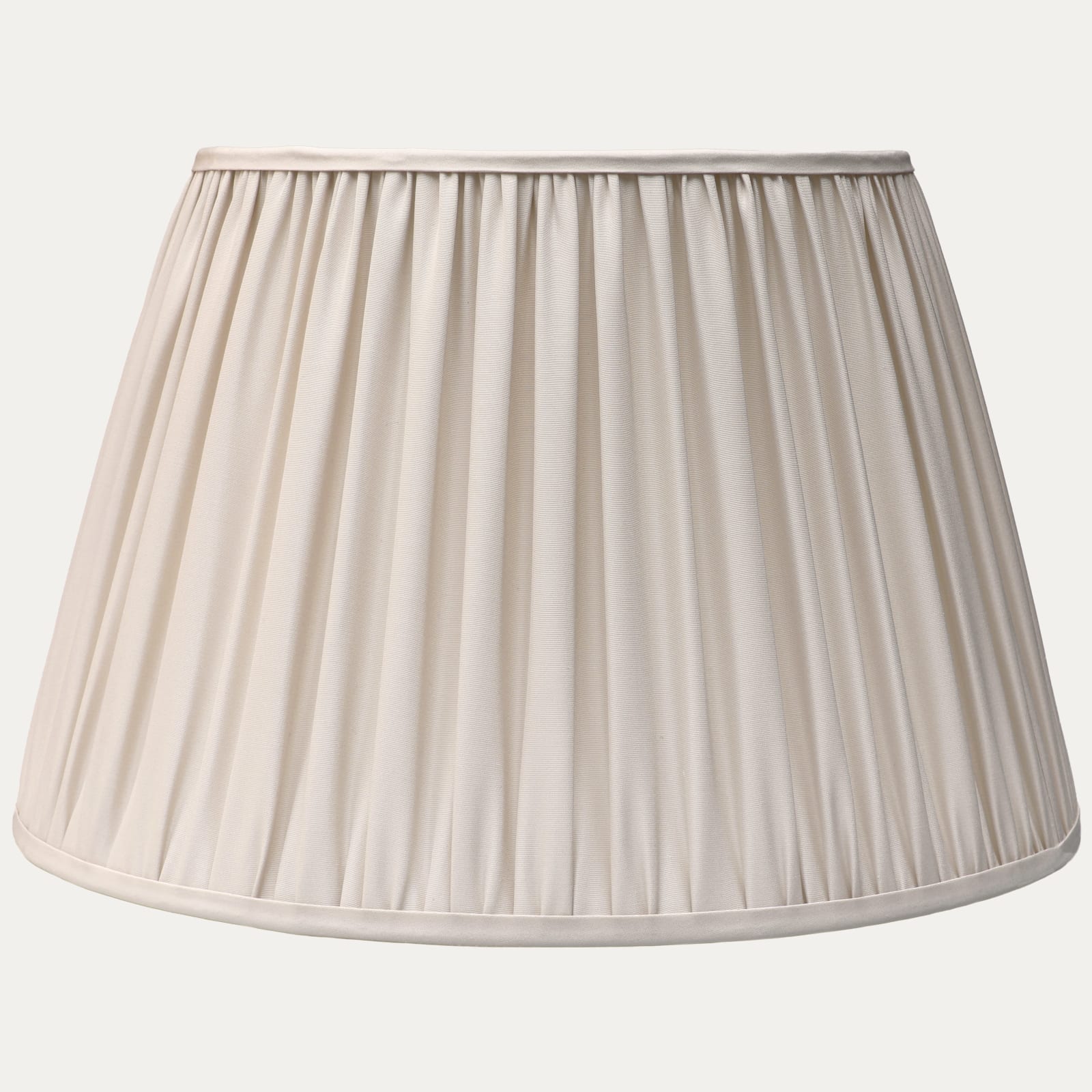 Faille Lugano Ivory Silk Hand-Sewn Lampshade