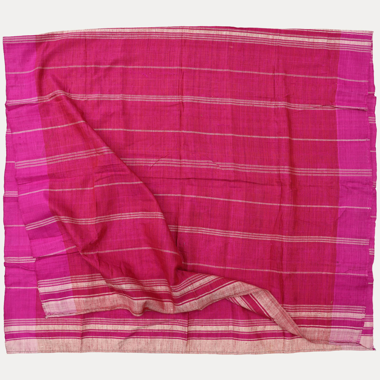 Vintage Striped Silk Shawl