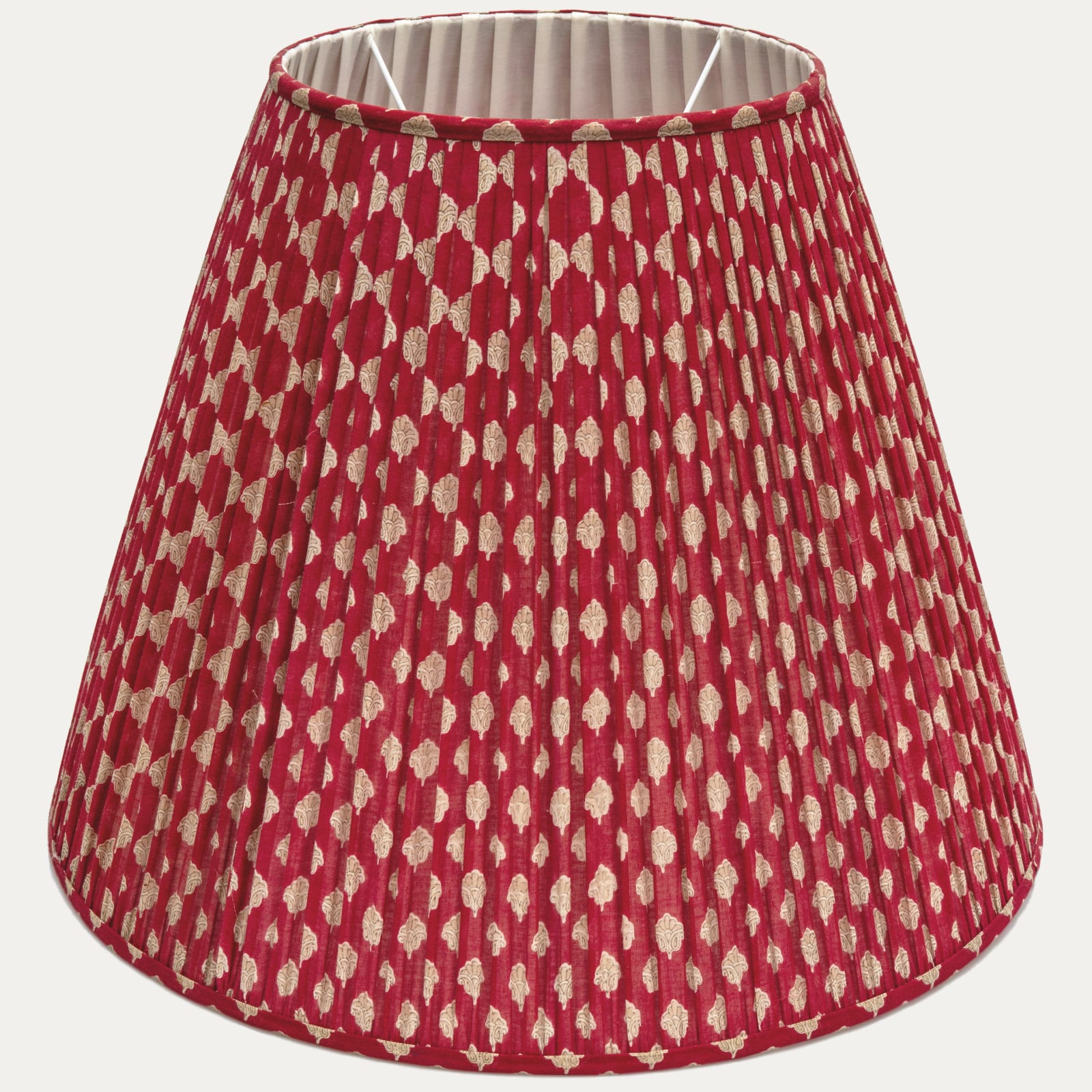 Stunning Red Vintage Sari Lampshade