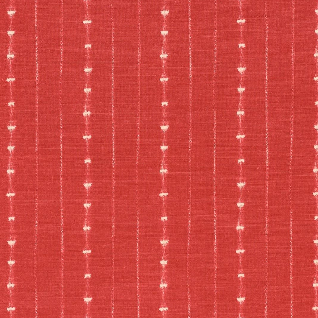 Bennison Fabrics, Onikoko Stripe Red On Beige