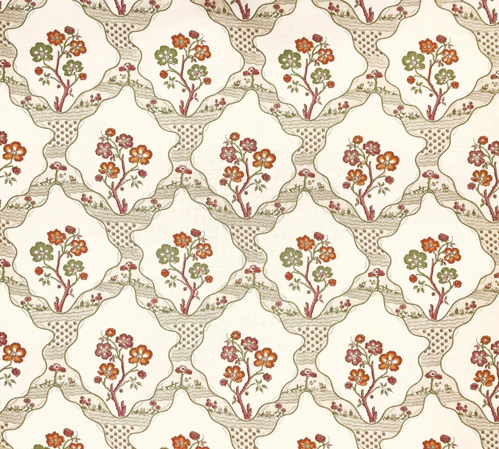 Toile Myrtil Natural Multicolore