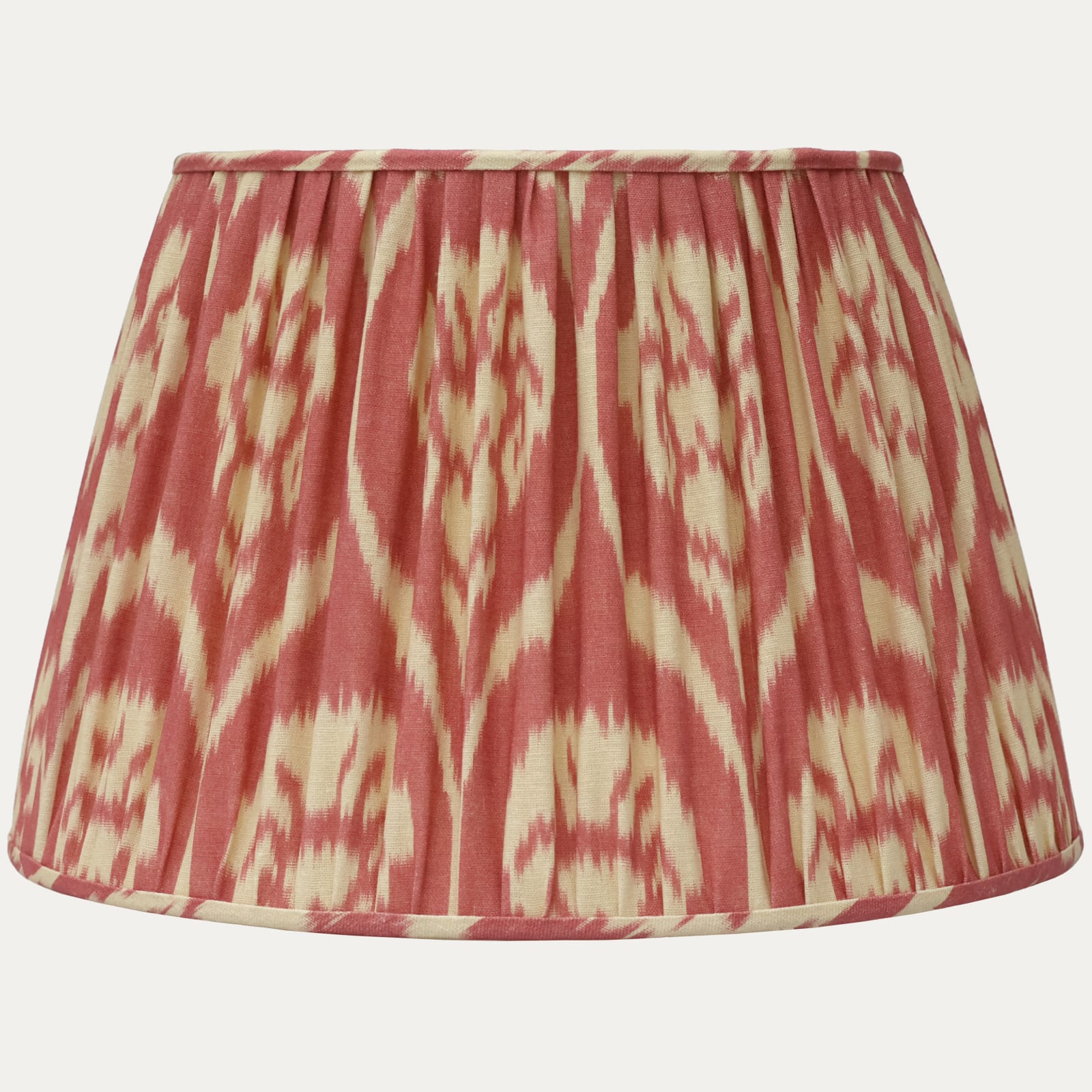 Nicholas Herbert Margallan Linen Ikat French Drum Lampshade with Dry Silk Lining