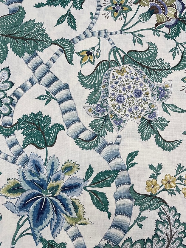 Kalamkari Teal Emerald