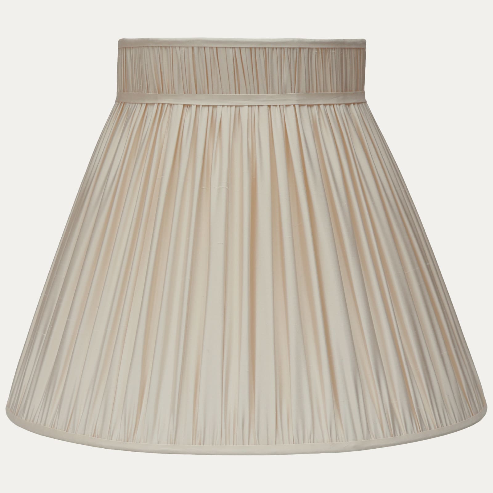 Vanilla Faille Silk Collar Top Lampshade
