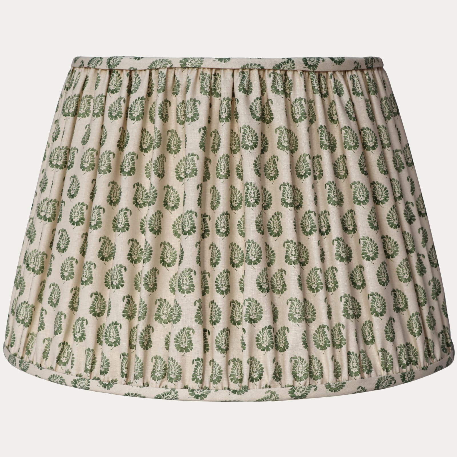 Howe Cypress Olive Handsewn Gathered Lampshade