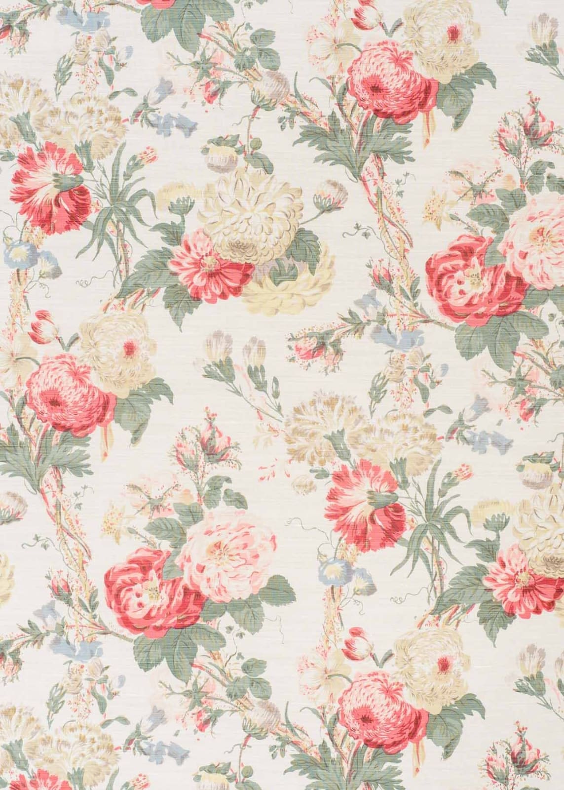 Toykyo Rose Faded Teal on Oyster