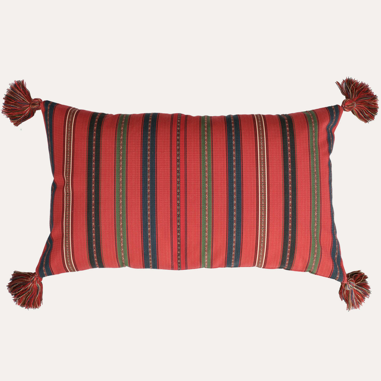 Robert Kime Herat Fabric Cushion with Bespoke Tassels