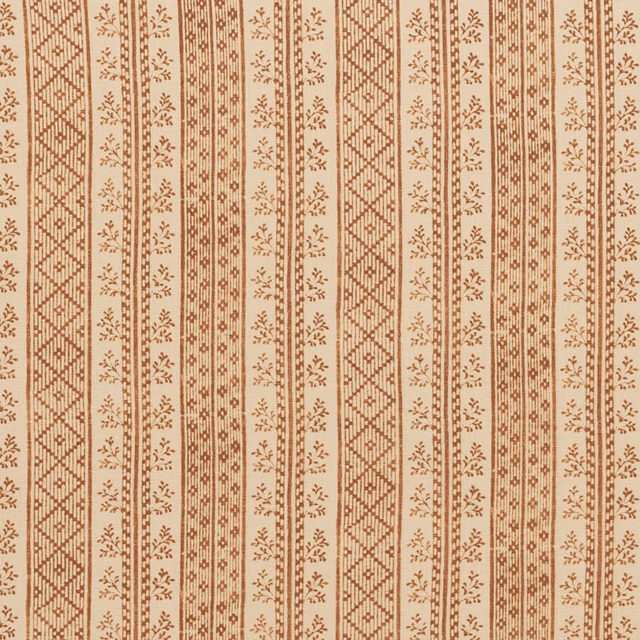Dutch Stripe Saffron on Light Tea Stain