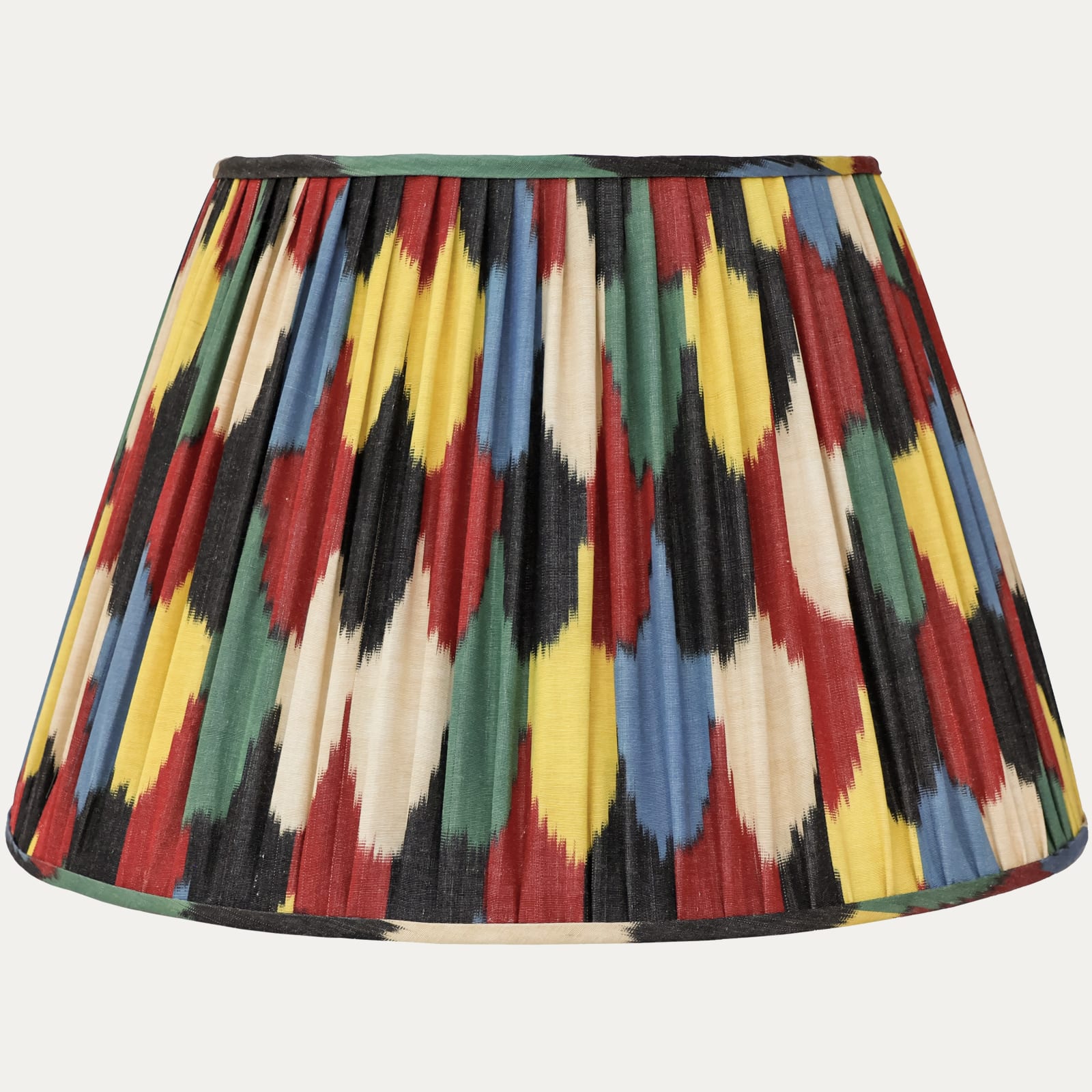 Robert Kime Harlequin Ikat Handsewn Gathered Lampshade