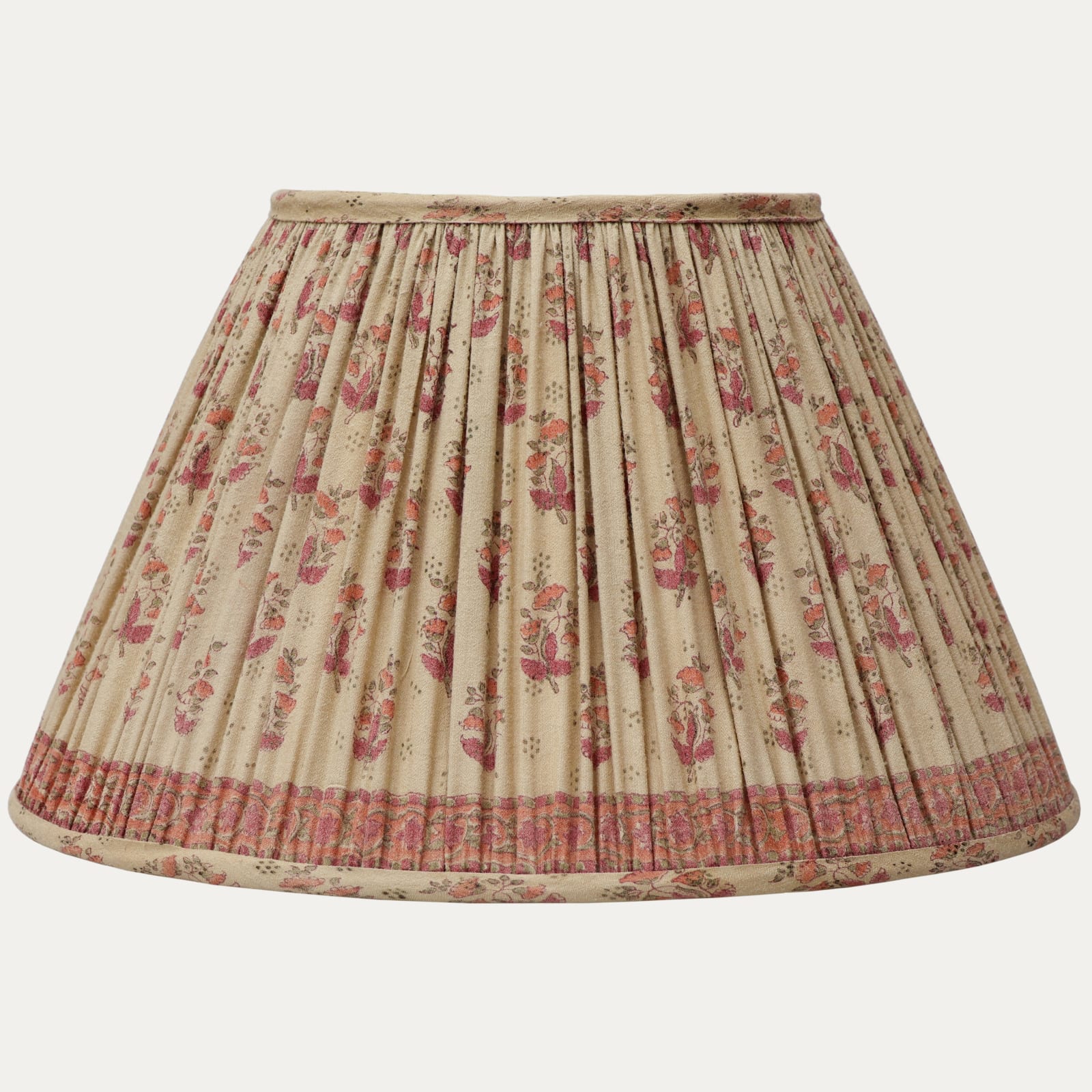 A Pair of Very Pretty Handsewn Vintage Sari Lampshades