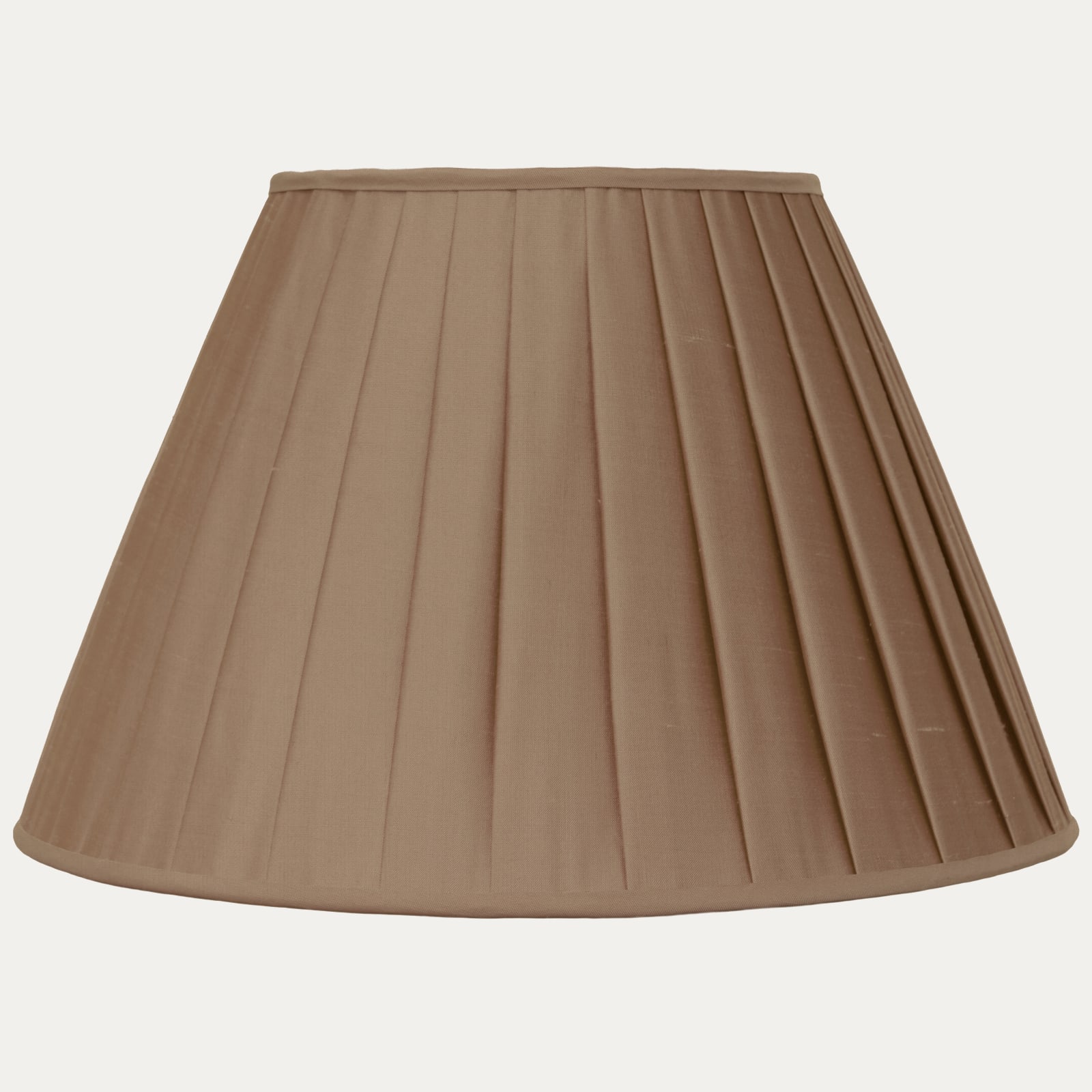 Rose de Bois Silk Box Pleated Lampshade