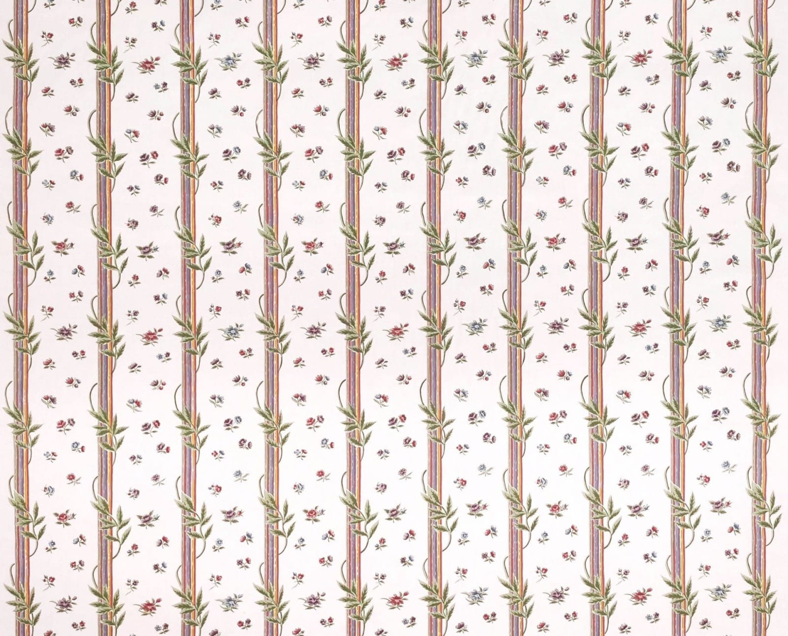 Charles Burger, Percale Les Pampres Blanc Multicolore