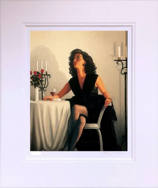 Jack Vettriano Table for One Mounted