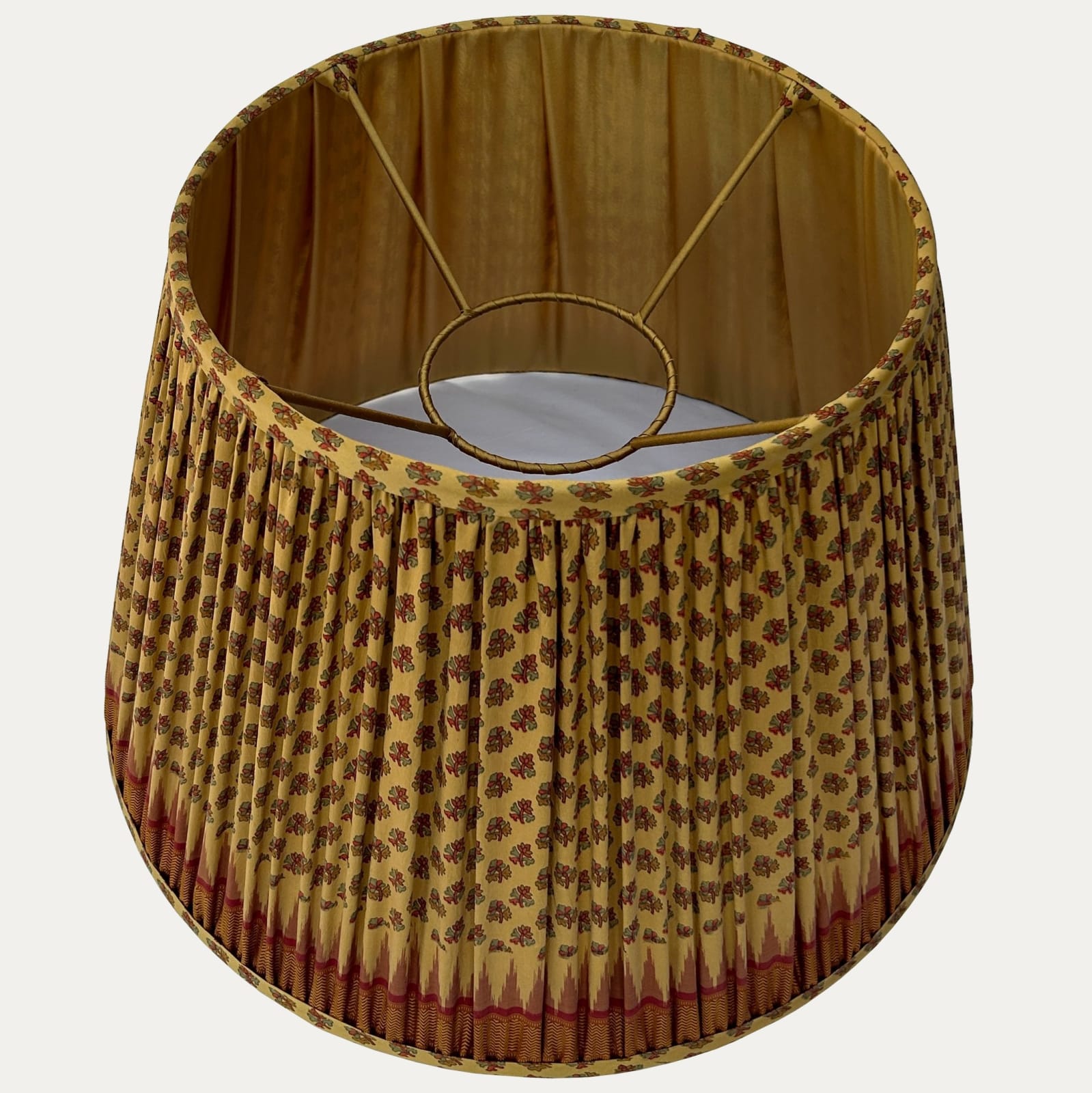 Rare Vintage Pochampally 100% Pure Silk Ikat Lampshade