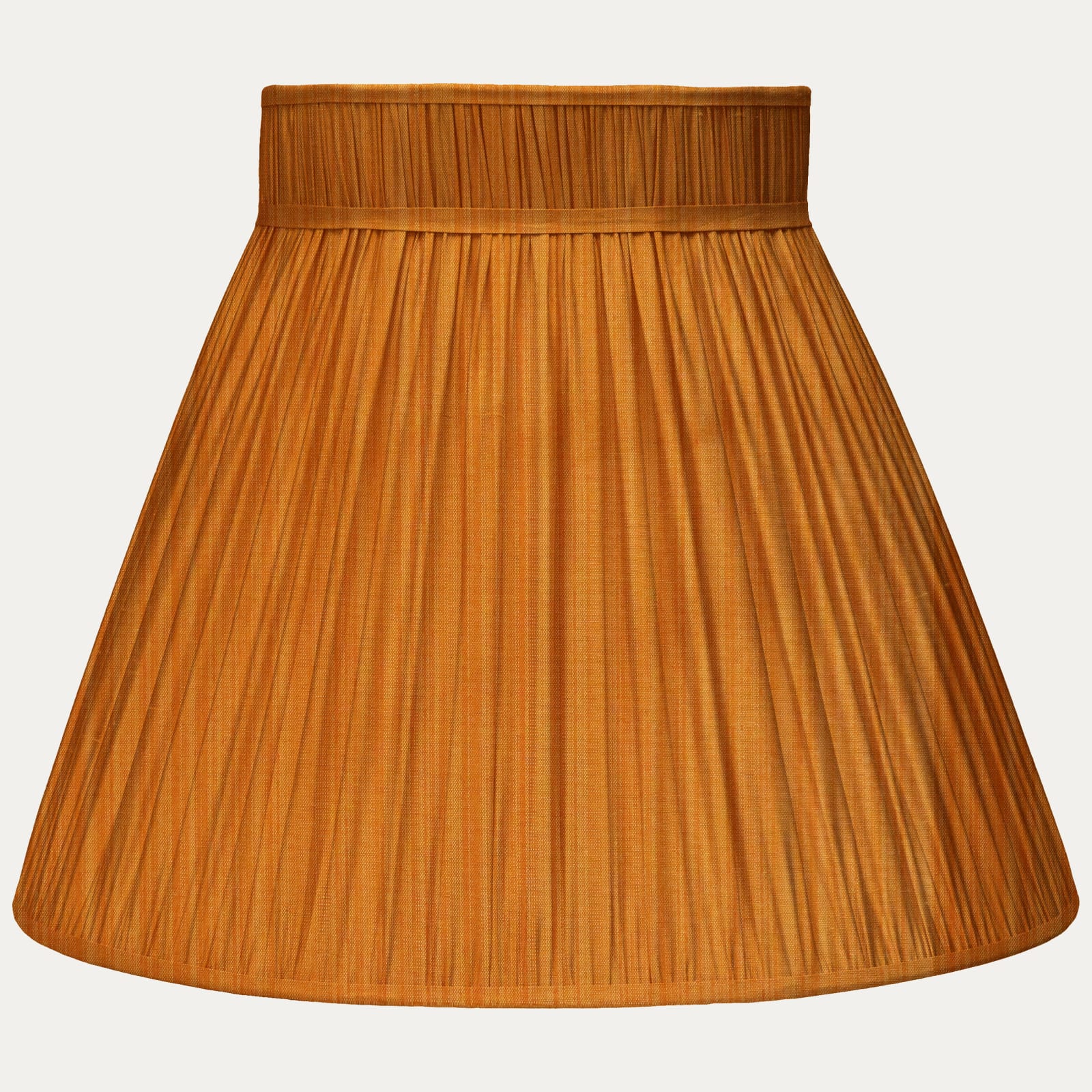 Apricot Strie Taffetas Silk Collar Top Lampshade