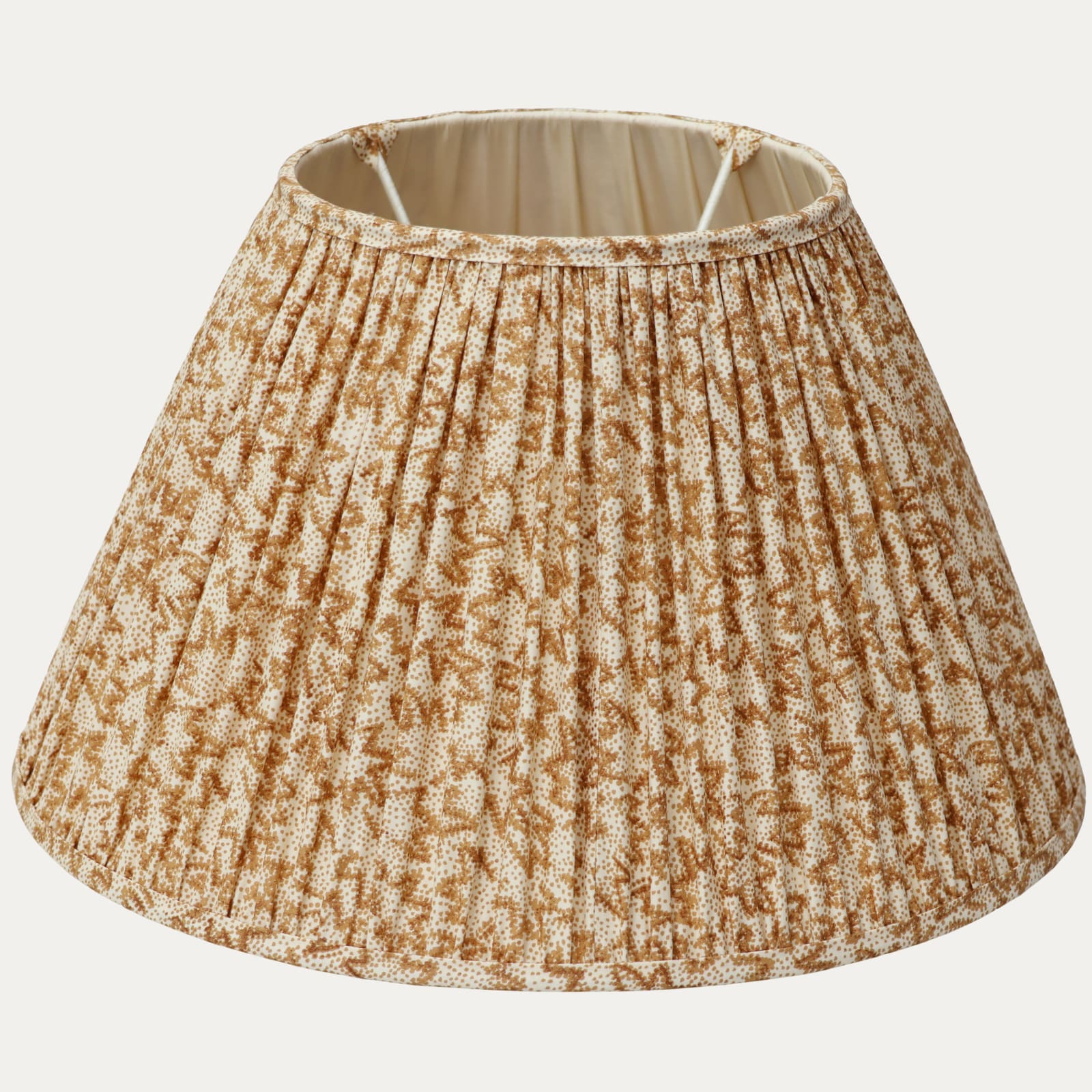 Nathalie Caramel Handsewn Gathered Lampshade
