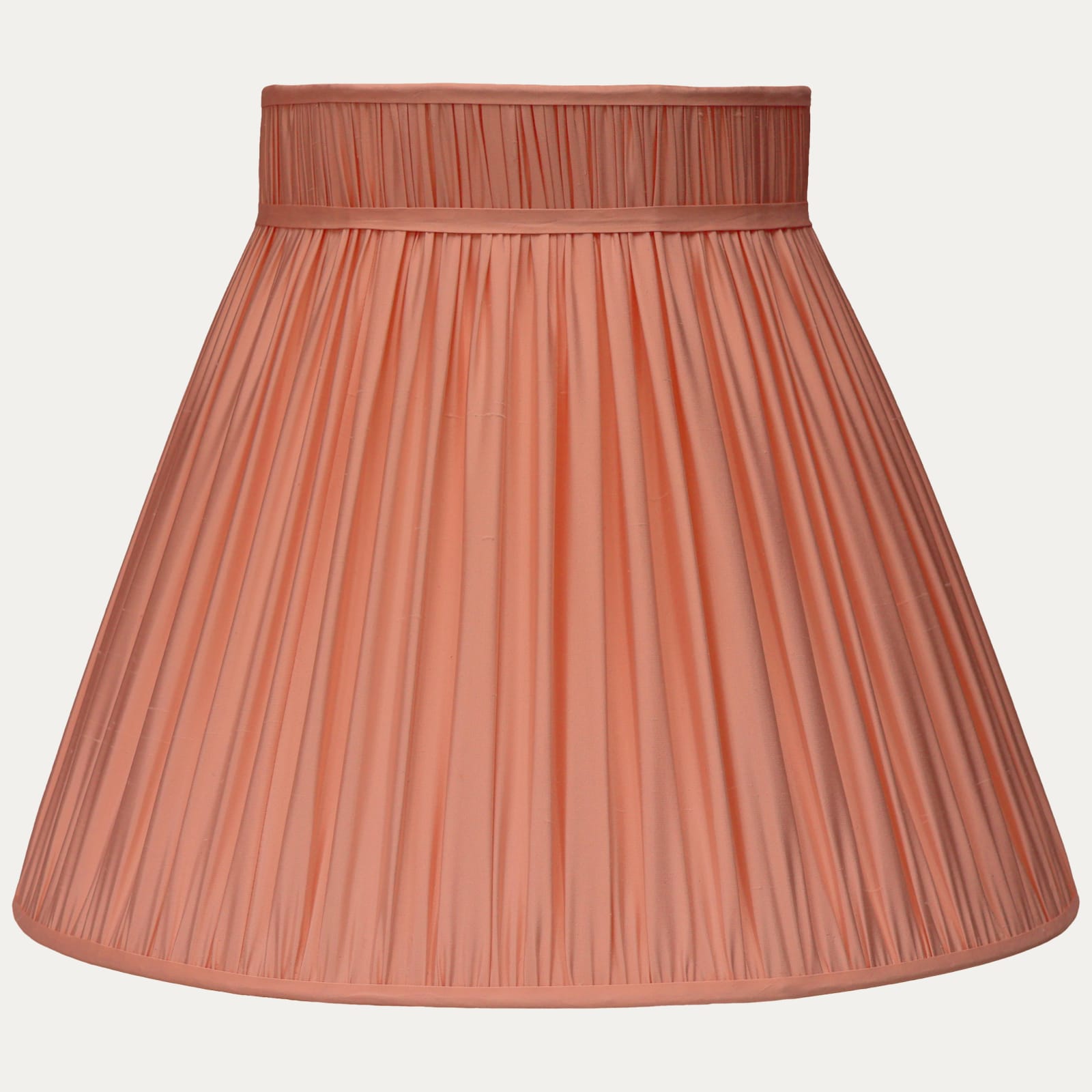 Rose Faille Hamilton Silk Collar Top Lampshade