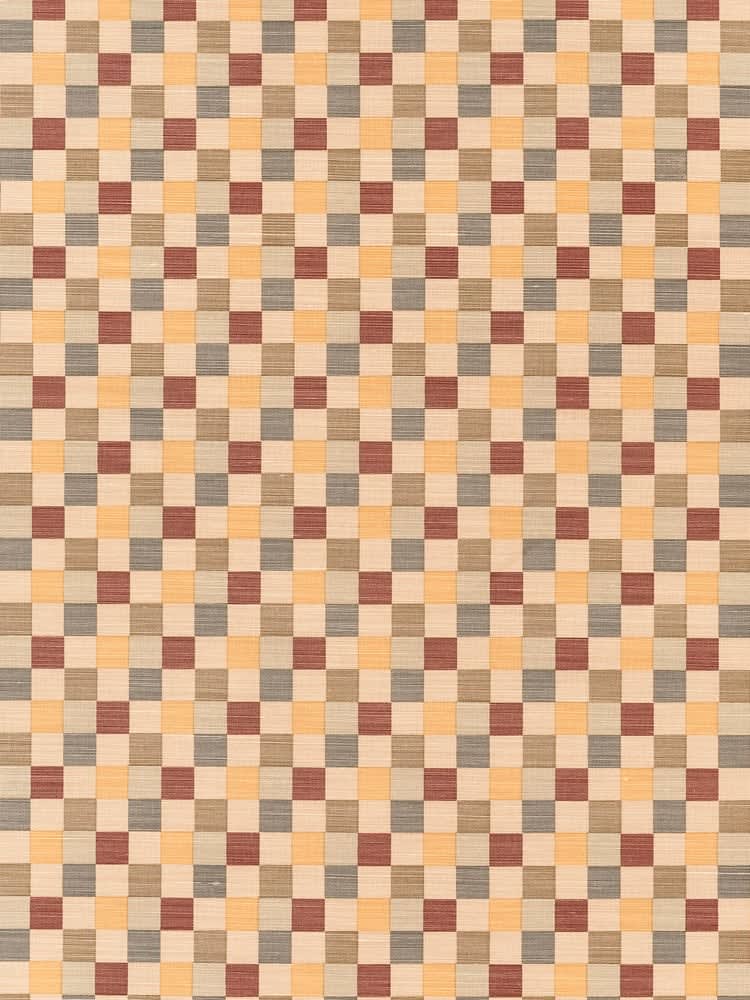 Little Check Yellow On Beige