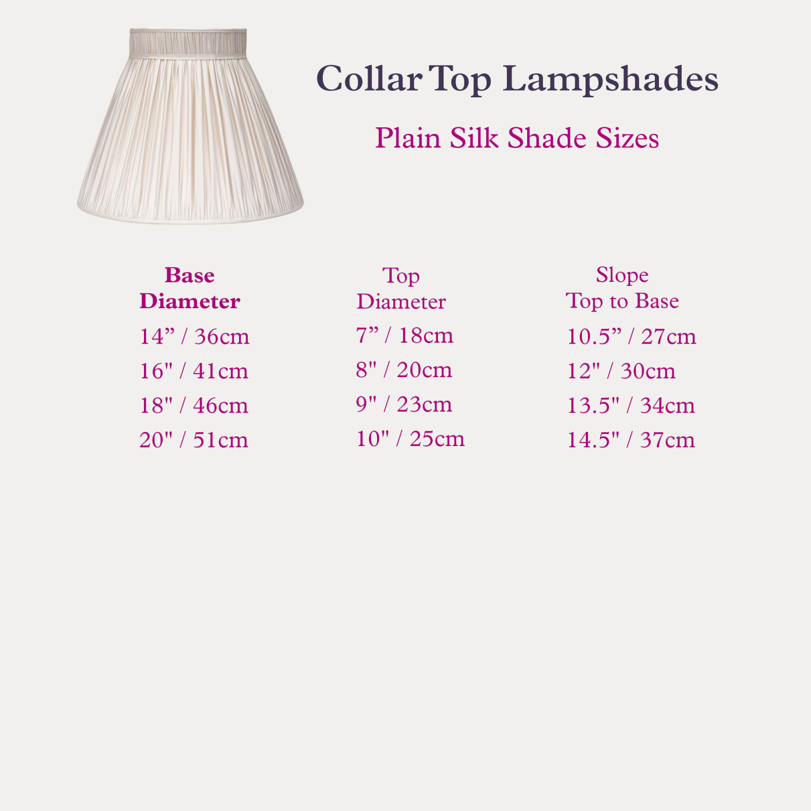 Floren, SFJ Blue Strie Silk Collar Top Lampshade