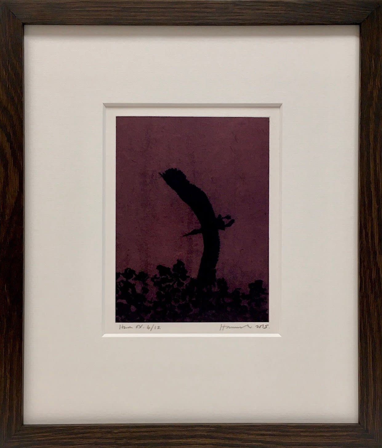 Tom Hammick Night Heron Framed