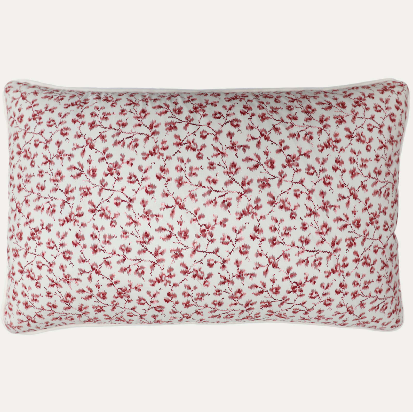 Warner Textile Archive Ada Rose Decorative Cushion with Ecru Piping