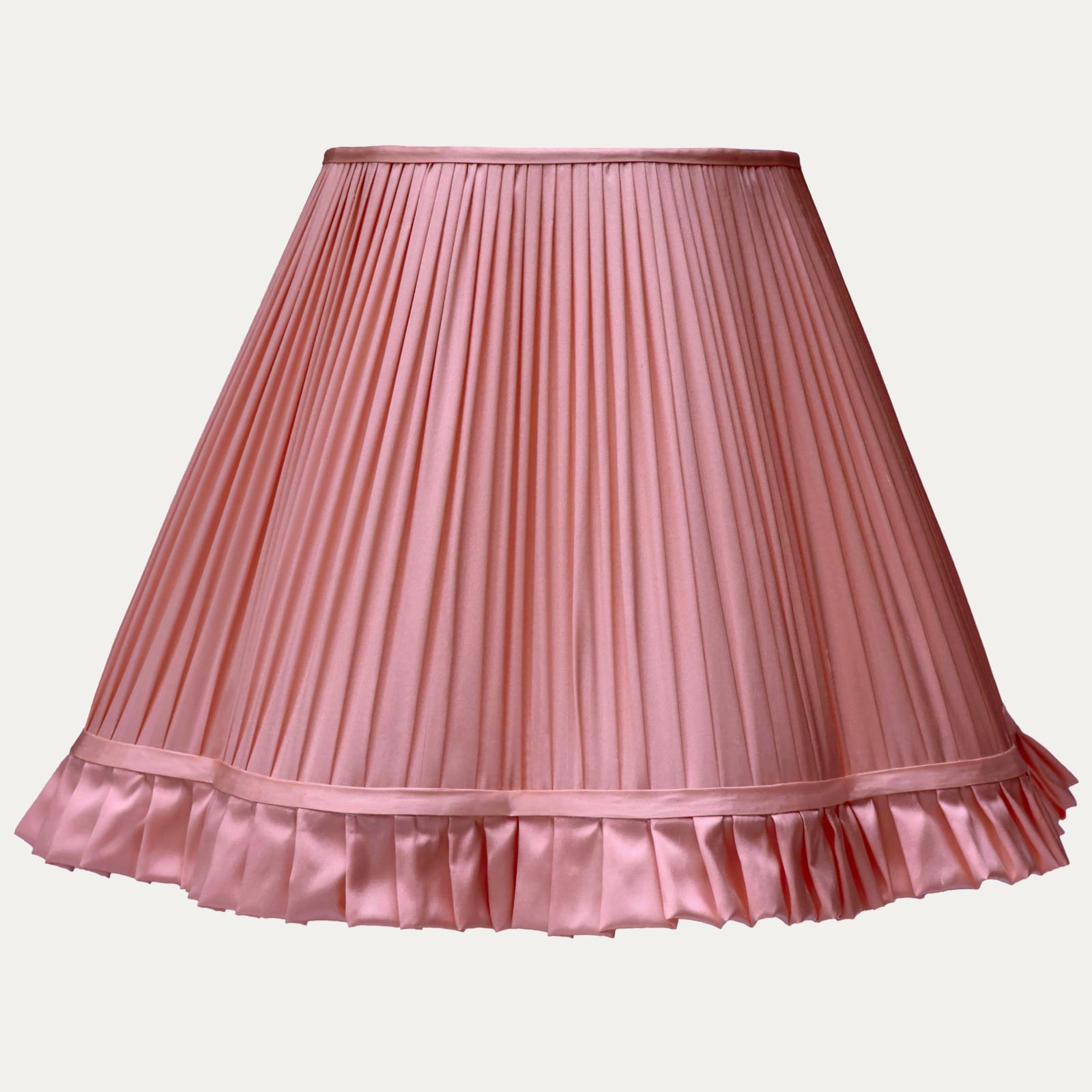 Douppion Strawberry Silk Scallop Lampshade